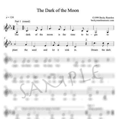 The Dark of the Moon - Becky Reardon